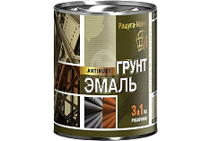 Грунт-эмаль по рж. 3 в 1 зеленая 0,9кг РАДУГАМАЛЕР