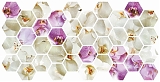 Мозаика Орхидеи граненый шестигранник ПВХ панель 492*973мм