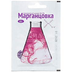 Удобрение Марганцовка 10г (перманганат калия 44.5%)