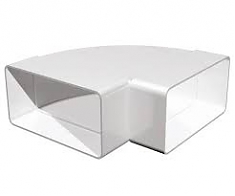 Колено прямоуг.612КГП гориз.90гр.60*120 пласт.