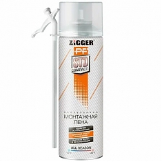 Пена монт.быт."ZIGGER PF" SUPER COMPACT всесезонная 230 мл/210г