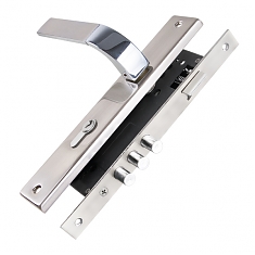 Замок цилиндр. Punto с ручкой LOCKSET90.ORION.4585-3 (KIT P90 4585/3 ORION) SN/CP мат.ник