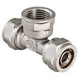 Тройник м/п 20*3/4 в.р./гайка VALTEC