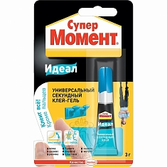 Клей Момент СУПЕР ГЕЛЬ  3г в шоу-боксе Хенкель