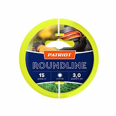 Леска д/тримм. Patriot d=3.0mm L=15м круг ROUNDLINE