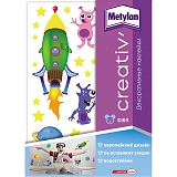 Наклейки декор. метилан креатив КОСМОС 24*33,5см Хенкель