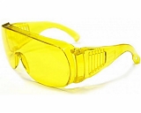 Очки защитные пластиковые желтые с дужками (2803004)