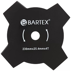 Нож д/триммера BARTEX  230*25,4, 4 зуба