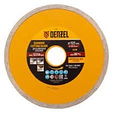 Диск алмаз. отр.сплошн.125*22,2мм мокрая резка DENZEL (73120)