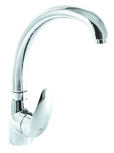 Смеситель д/кухни SANTREK AQUA-615 SB56/SB80 шар d=40 MODERN Макси