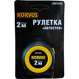 Рулетка 2м*16мм , автостоп, Korvus