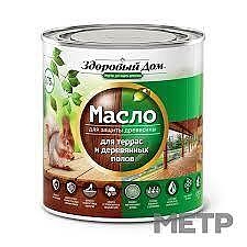 Масло Здоровый дом д/террас и дер.полов 0,75л Слоновая кость