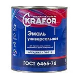 Эмаль ПФ-115 KRAFOR вишневая 2,7кг 
