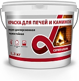 Краска термост.д/печей и камин.белая 3кг "Альфа"