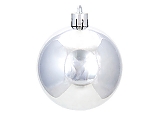 Шар 15см серебро, пластик,1шт (сноу-бум 372-306)