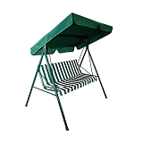Качели садовые Мебек Адлер бело-зеленые 175x120x150см (5%)