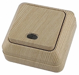 Выключатель 1-кл ОУ IP20 10A сосна Ладога TDM (SQ1801-0043)