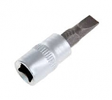 Головка с битой вставкой SL4 квадрат 1/4" CrV STELS
